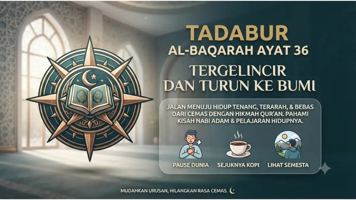 tadabur al baqarah ayat 36 tergelincir dan turun ke bumi