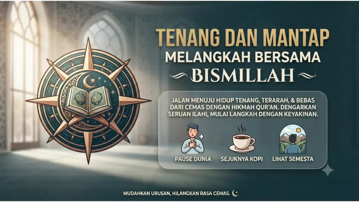 tenang dan mantap melangkah bersama bismillah
