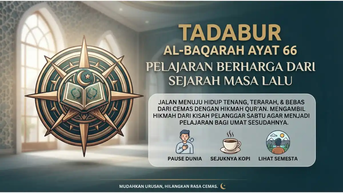 Tadabur Al-Baqarah Ayat 66: Pelajaran Berharga dari Sejarah Masa Lalu 2 Visualisasi tadabur Al-Baqarah ayat 66 tentang mengambil hikmah dan pelajaran berharga dari kisah umat terdahulu.